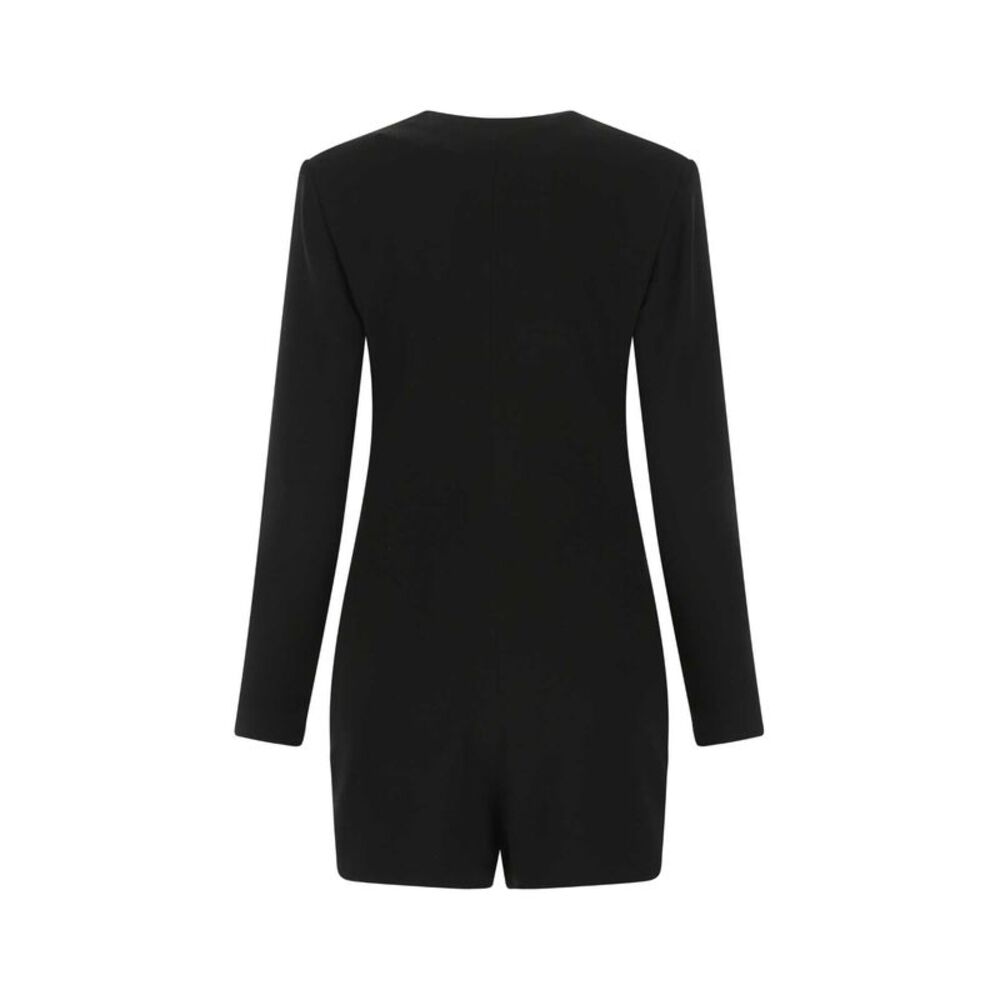 Saint Laurent Women Black Crepe Jumpsuit - Picture 2 of 2